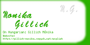 monika gillich business card