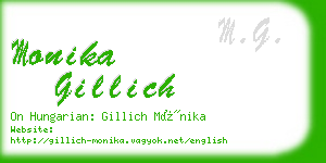 monika gillich business card